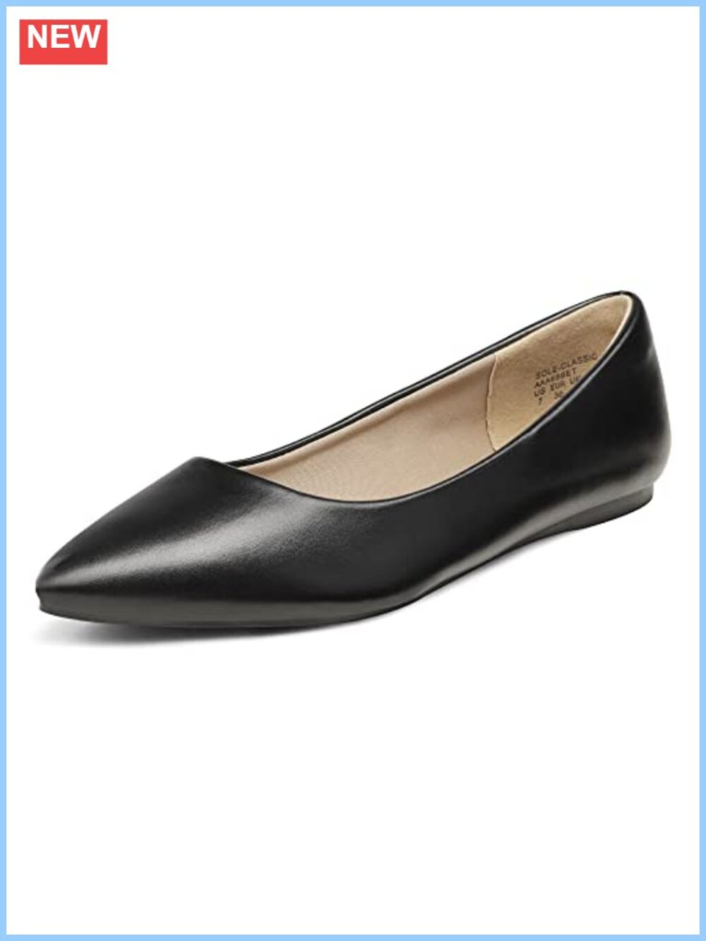 Women's Pointed Toe Ballet Flats Slip On Comfort Dress Shoes